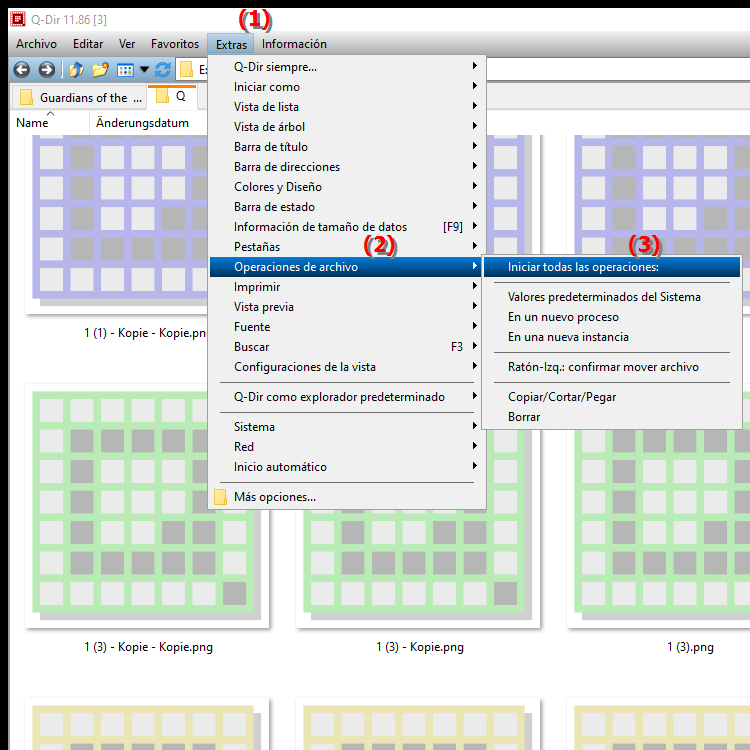 Se pueden personalizar las operaciones de archivos en el Explorador de archivos